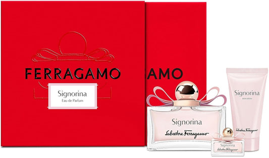 Salvatore Ferragamo - Signorina edp 100ml + 5ml minijatura + losion 50ml / LADY / SET