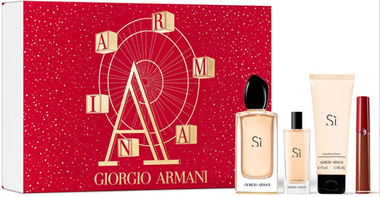 Giorgio Armani - Si edp 100ml + 15ml minijatura + 75ml losion + Maestro "209" ruž 6.5ml / LADY / SET