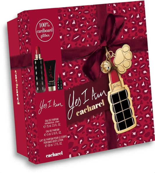 Cacharel - Yes I Am edp 75ml + 5ml minijatura + 50ml losion / LADY / SET