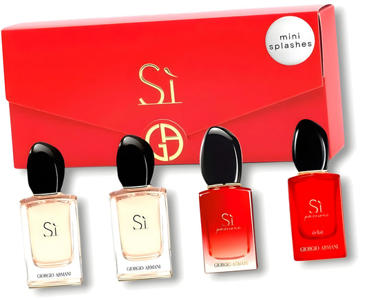 Giorgio Armani - 2 x Si edp 7ml minijatura + Si Passione edp 7ml minijatura + Si Passione Eclat edp 7ml minijatura / LADY / SET