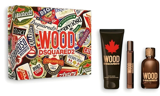 Dsquared - Wood edt 100ml + 10ml + 150ml kupka / MAN / SET