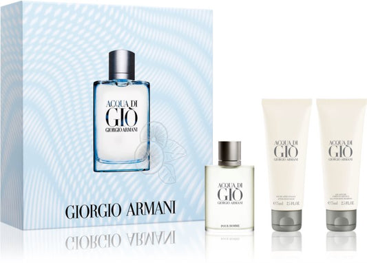 Giorgio Armani - Acqua Di Gio edt 50ml + 75ml balzam + 75ml kupka / MAN / SET