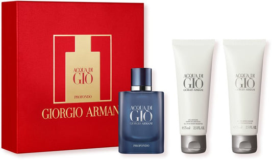 Giorgio Armani - Acqua Di Gio Profondo edp 75ml + kupka 75ml + balzam 75ml / MAN / SET