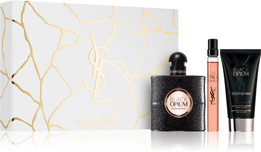 YSL - Black Opium edp 50ml + 10ml + 50ml losion  / LADY / SET