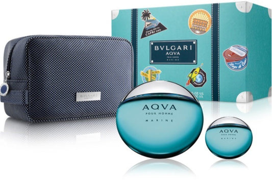 Bvlgari - Aqva Marine edt 100ml + 15ml + neseser / MAN / SET