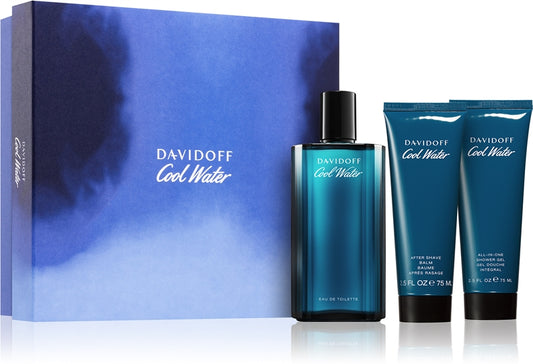 Davidoff - Cool Water edt 125ml + balzam 75ml + kupka 75ml / MAN / SET