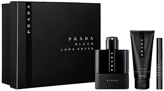 Prada - Luna Rossa Black edp 100ml + edp 10ml + 100ml kupka / MAN / SET