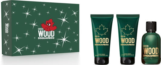 Dsquared - Green Wood edt 100ml + 100ml kupka + 100ml balazam / MAN / SET