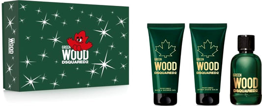 Dsquared - Green Wood edt 100ml + 100ml kupka + 100ml balazam / MAN / SET