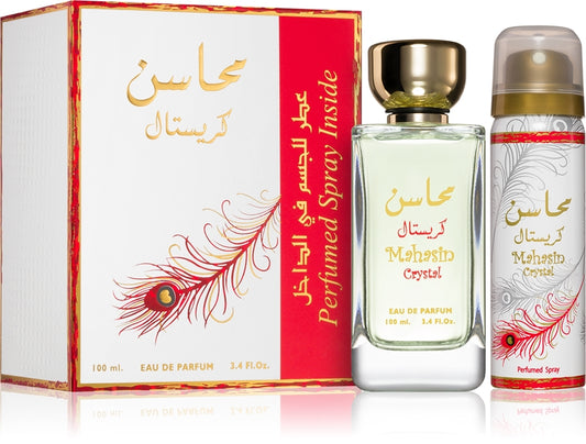 Lattafa - Mahasin Crystal ~ crveni ~ edp 100ml + 50ml deo / LADY / SET