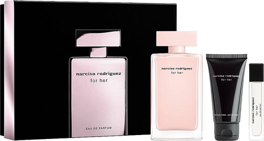 Narciso Rodriguez - Narciso Rodriguez For Her edp 100ml + edp 10ml + losion 50ml / LADY / SET