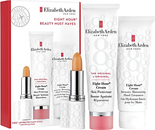 Elizabeth Arden - Eight Hour 75ml krema za ruke + 3.7g balzam za usne SPF 15 + 50ml zastita za kožu / LADY / SET