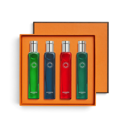 Hermes -  Eau de Basilic pourpre 15ml+ Eau de citron noir 15ml+ Eau de rhubarbe Ecarlate 15ml + Eau d'orange verte 15ml / SET / MINIJATURE