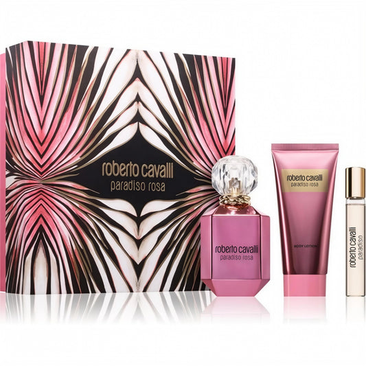 Roberto Cavalli - Paradiso Rosa edp 75ml + edp 15ml + 100ml losion / LADY / SET