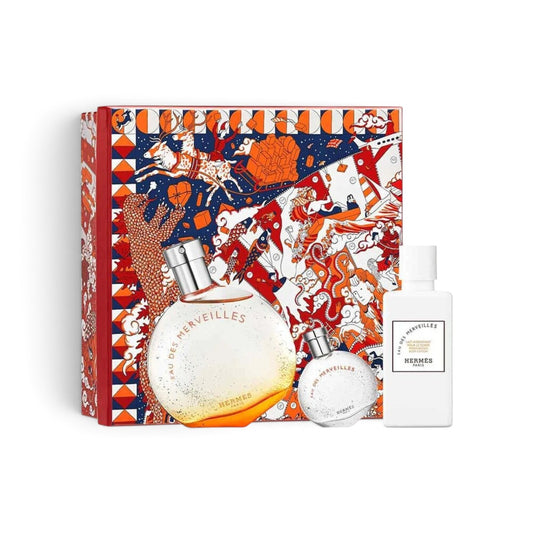 Hermes - Eau Des Merveilles edt 50ml + edt 7.5ml + 40ml losion / LADY / SET