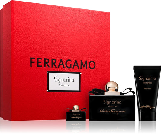 Salvatore Ferragamo - Signorina Misteriosa edp 100ml + 5ml minijatura + 50ml losion / LADY / SET
