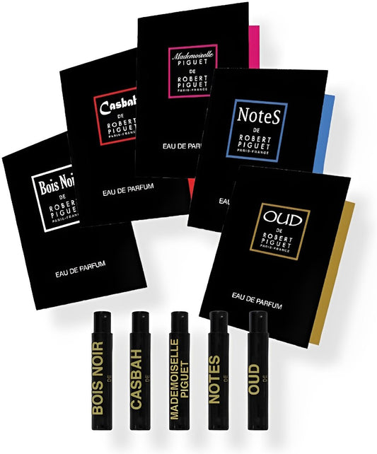 Robert Piguet - ~ Modern Collection Sampler ~ Bois Noir edp 1ml sempl + Casbah 1ml sempl + Mademoiselle Piguet edp 1ml sempl + NoteS edp 1ml sempl + Oud edp 1ml sempl { 5ml } / UNI