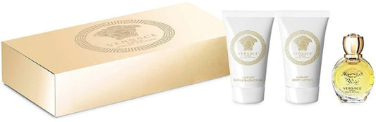 Versace - Eros edp 5ml minijatura + 25ml losion + 25ml kupka / LADY / SET