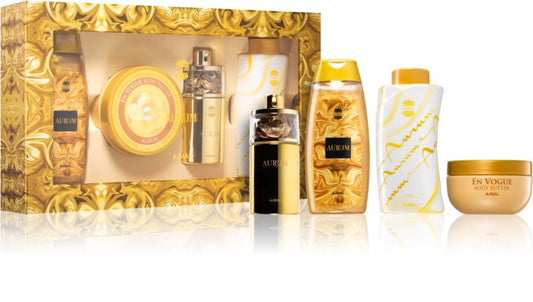 Ajmal - Aurum edp 75ml + 200ml kupka + 100g puder + 200g body-butter / LADY / SET