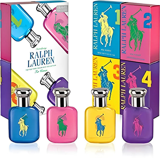 Ralph Lauren - Big Pony 1 edt 15ml minijatura + Big Pony 2 edt 15ml minijatura + Big Pony 3 edt 15ml minijatura + Big Pony 4 edt 15ml minijatura / LADY / SET