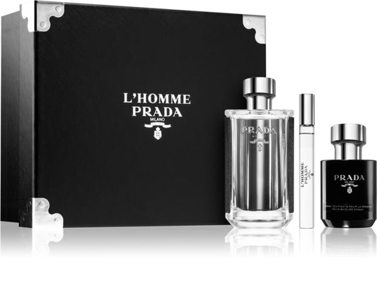 Prada - Prada L Homme edt 100ml + 10ml + 100ml kupka / MAN / SET