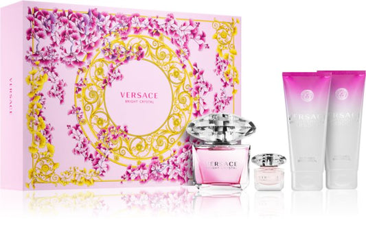 Versace - Bright Crystal edt 90ml + 5ml + 100ml losion + 100ml kupka / LADY / SET